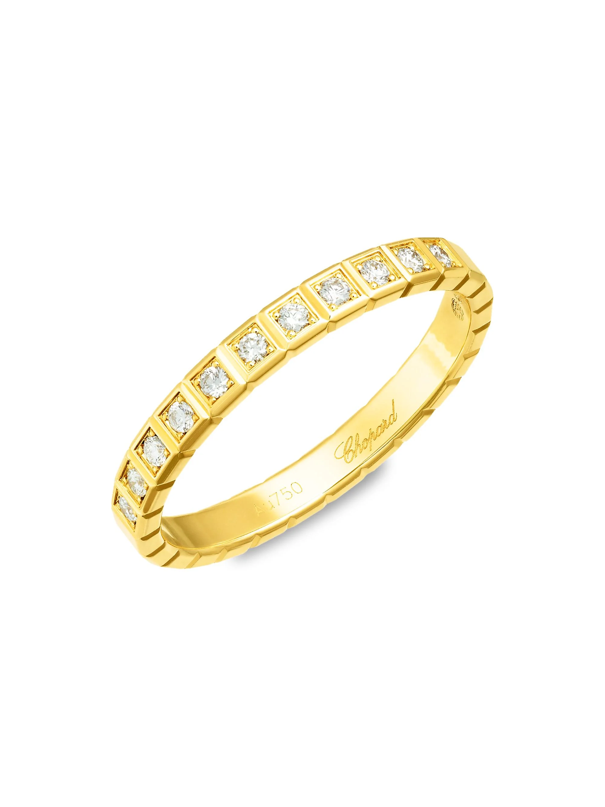 Women's Ice Cube 18K Yellow Gold & Diamond Ring - Yellow Gold - 1