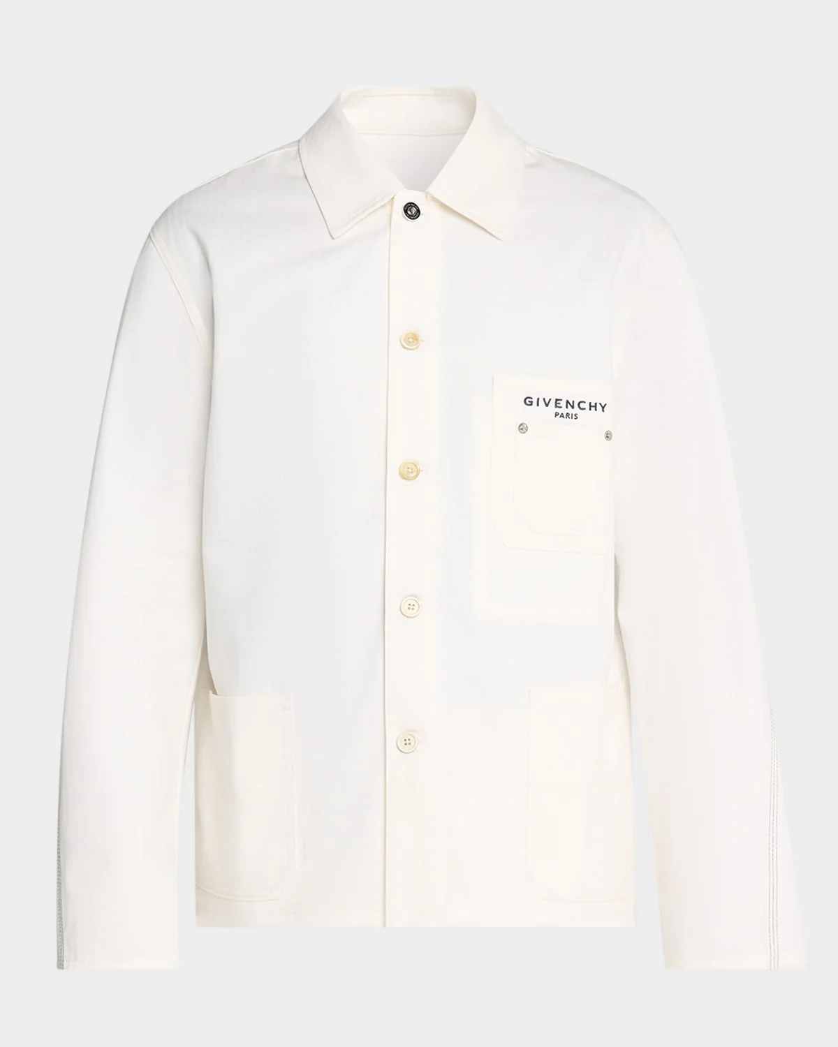 Men's Logo-Pocket Poplin Shirt - 1