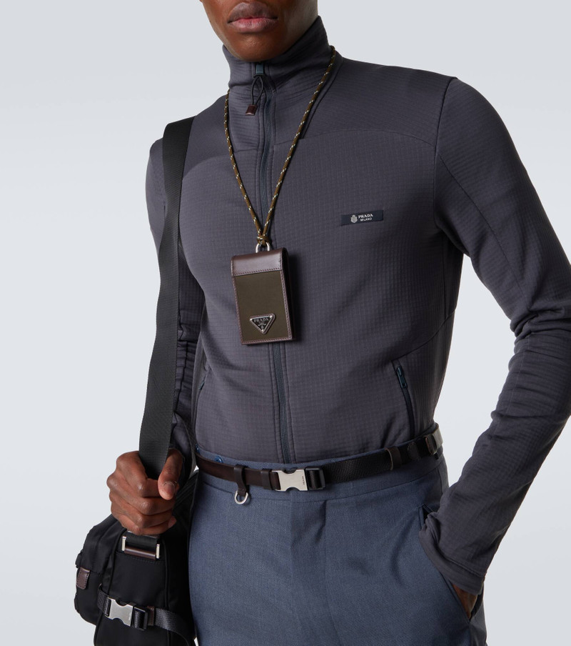 Prada Prada Speedrock Re-Nylon card case with strap outlook