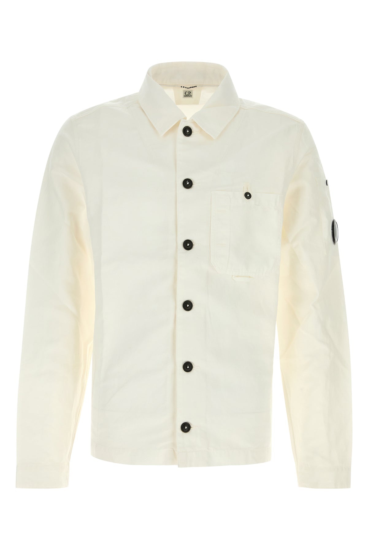 White cotton blend jacket - 1