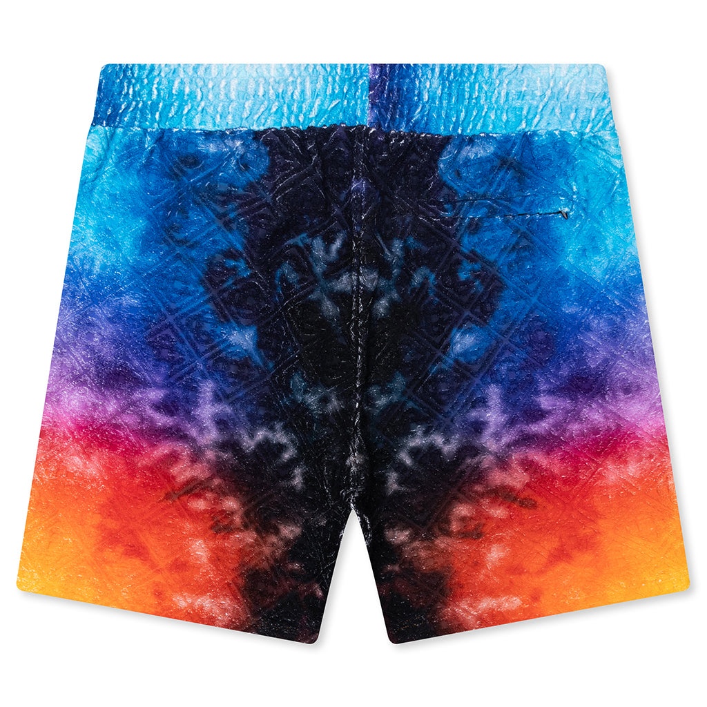 GRADIENT TOWELLING SHORTS - TIE DYE - 2