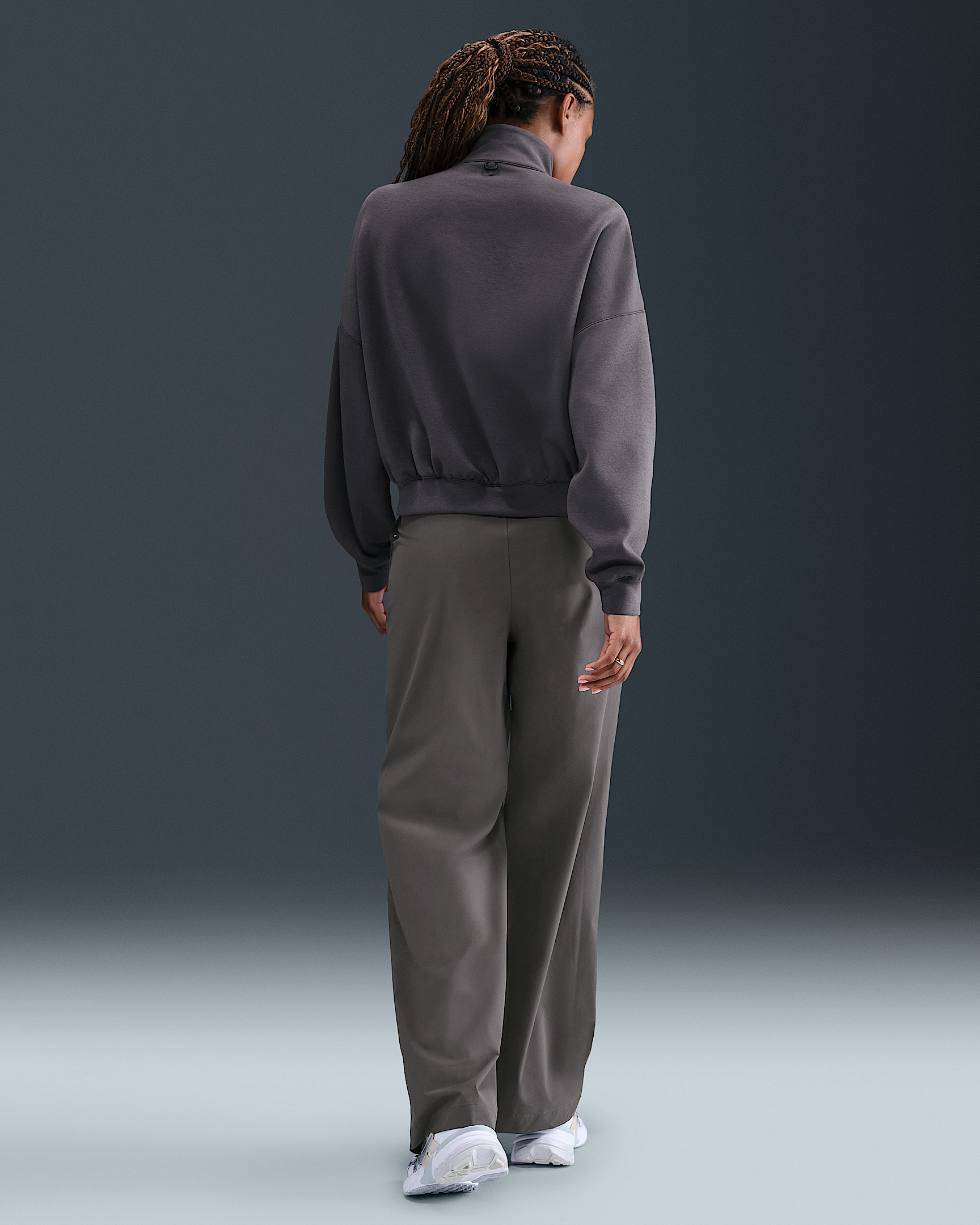 Nike 24.7 ImpossiblySoft Women's Dri-FIT Oversized 1/2-Zip Top - 5