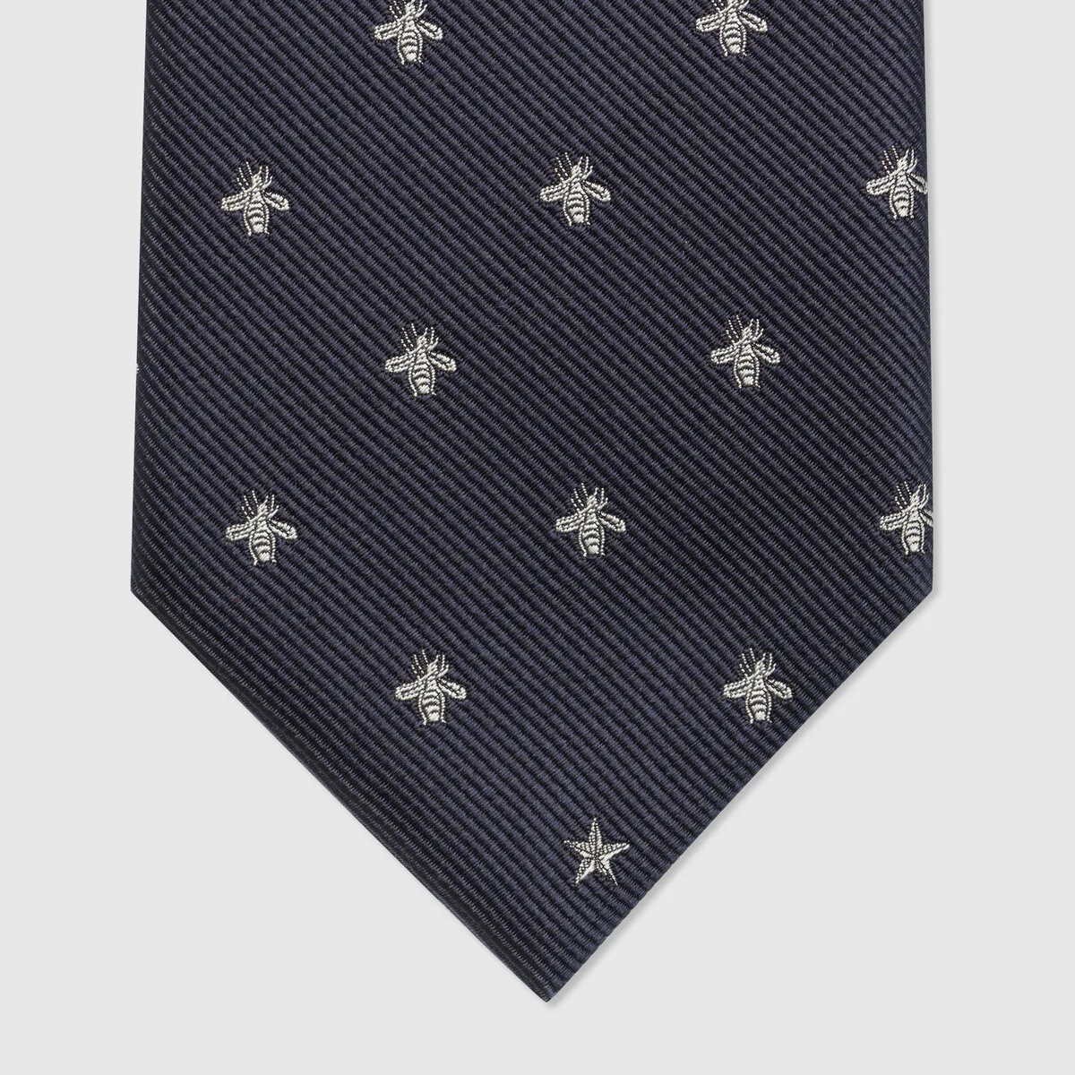 Bee pattern silk tie - 4