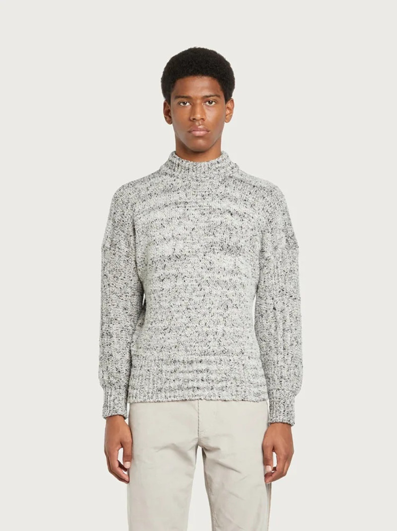 FERRAGAMO BOUCLÉ COTTON SWEATER outlook