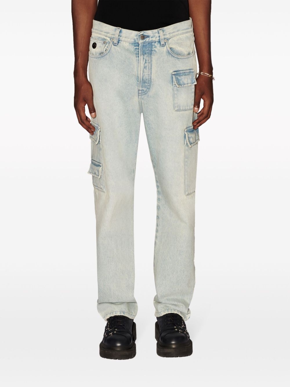 straight-leg cargo jeans - 3