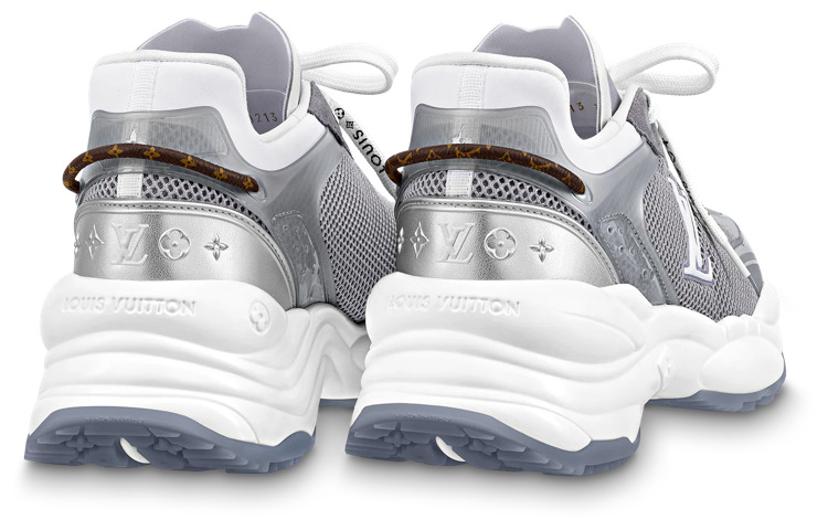 (WMNS) LOUIS VUITTON Run 55 Sneakers 'Grey Silver' 1ABVJ4 - 4