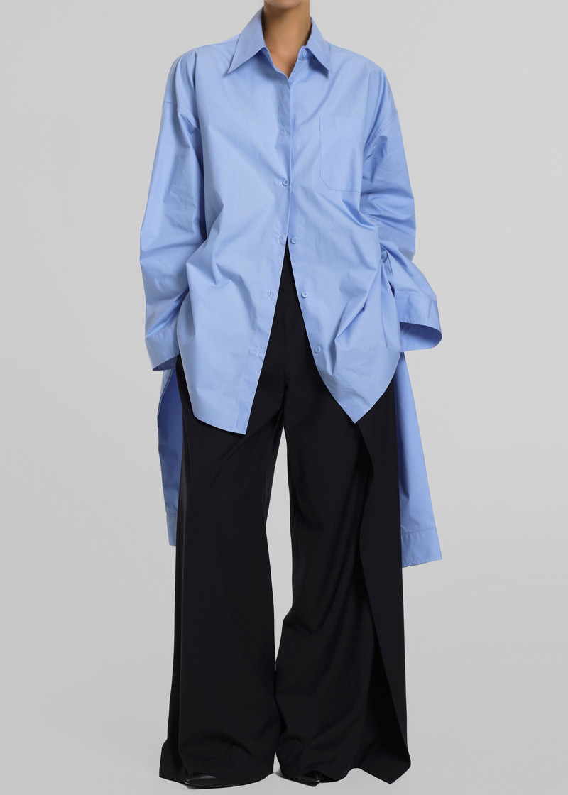 Birkholm Double Sleeve Tie Shirt - Blue 3
