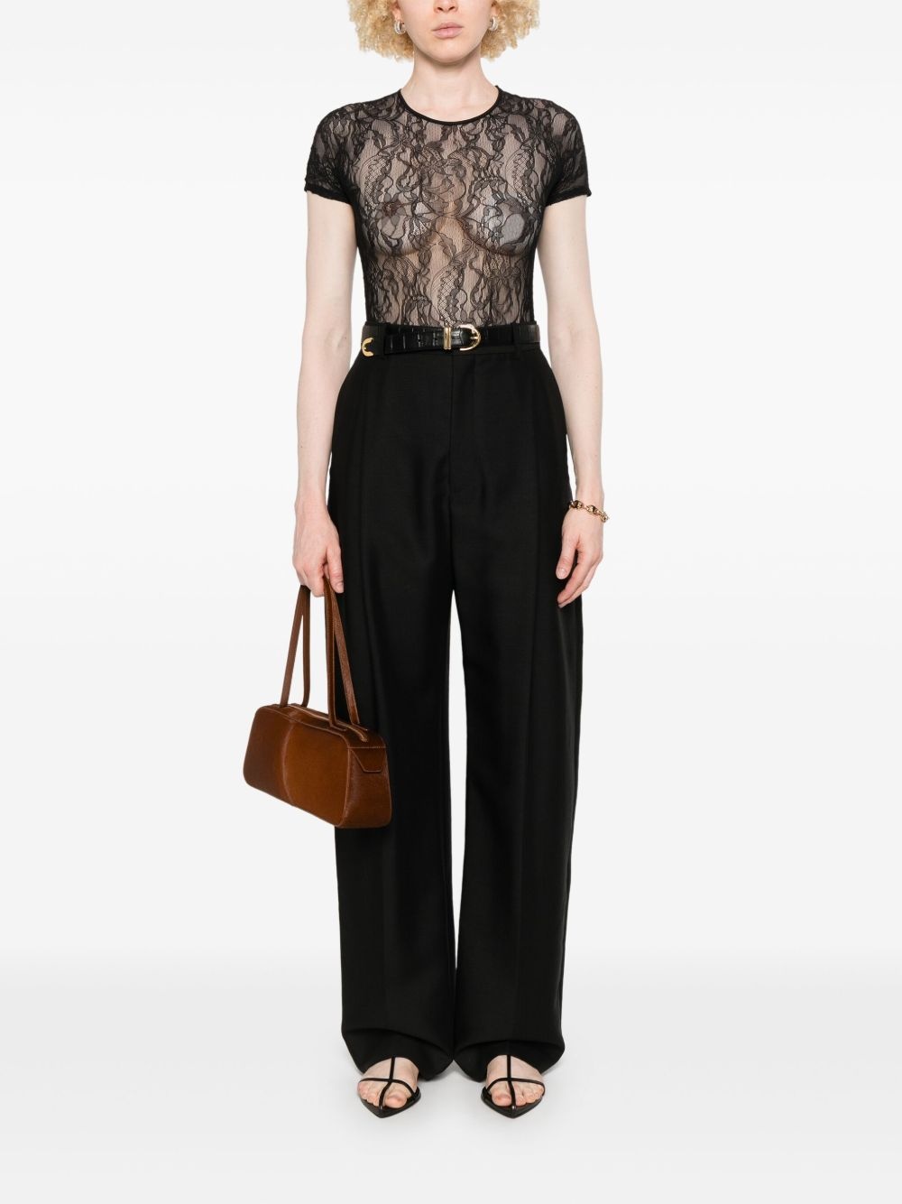 pleat-detail trousers - 2
