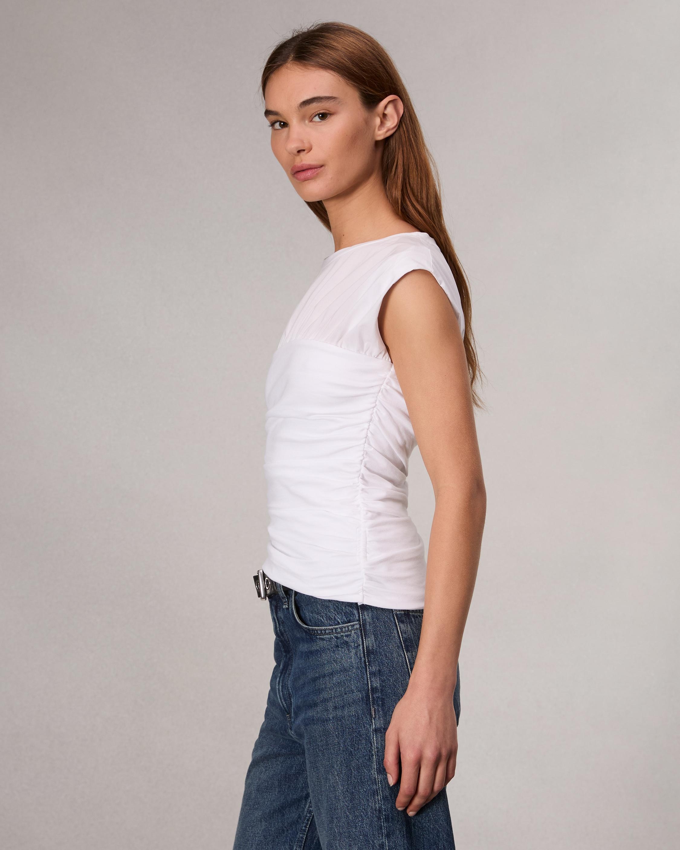 Mica Banded Cotton Top - 4