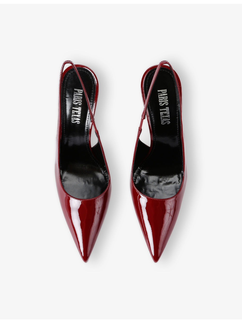 Lidia Sling-Back Patent-Leather Heeled Courts - 2