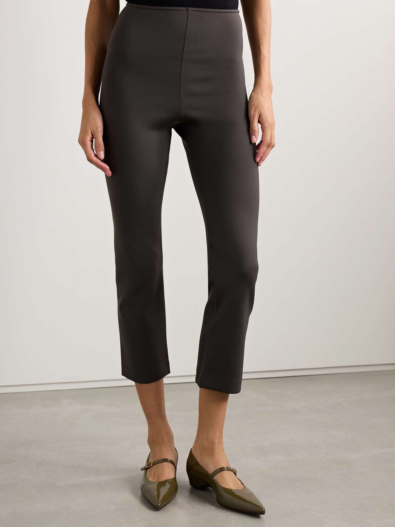 Shim stretch-ponte skinny pants Brown - 3