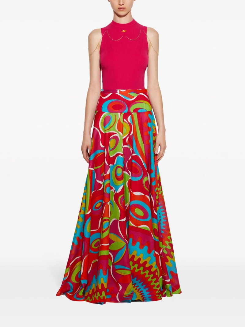 PUCCI chain-embellished rib-knit top outlook