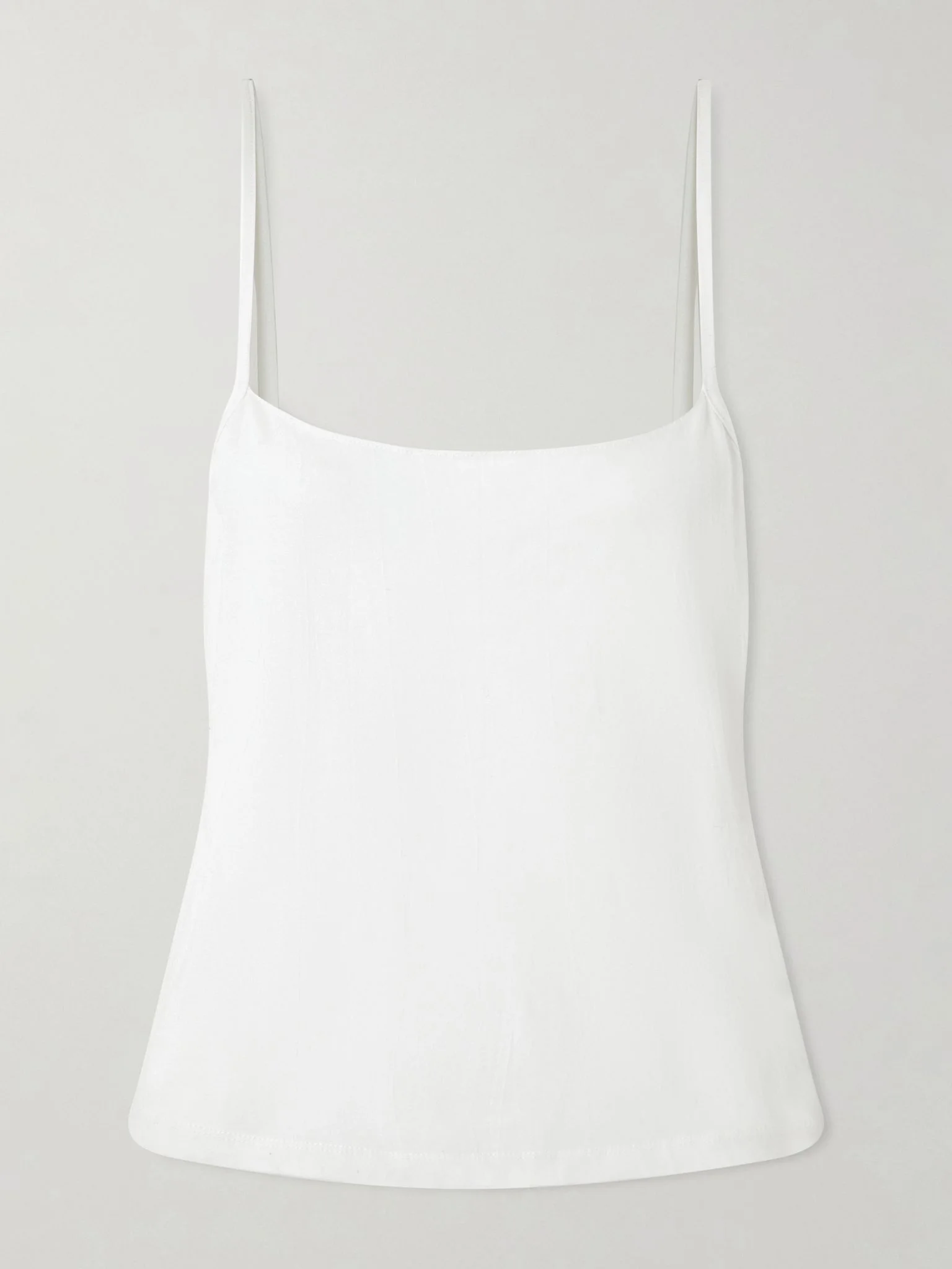 Moss crinkled cotton-jersey camisole White - 1