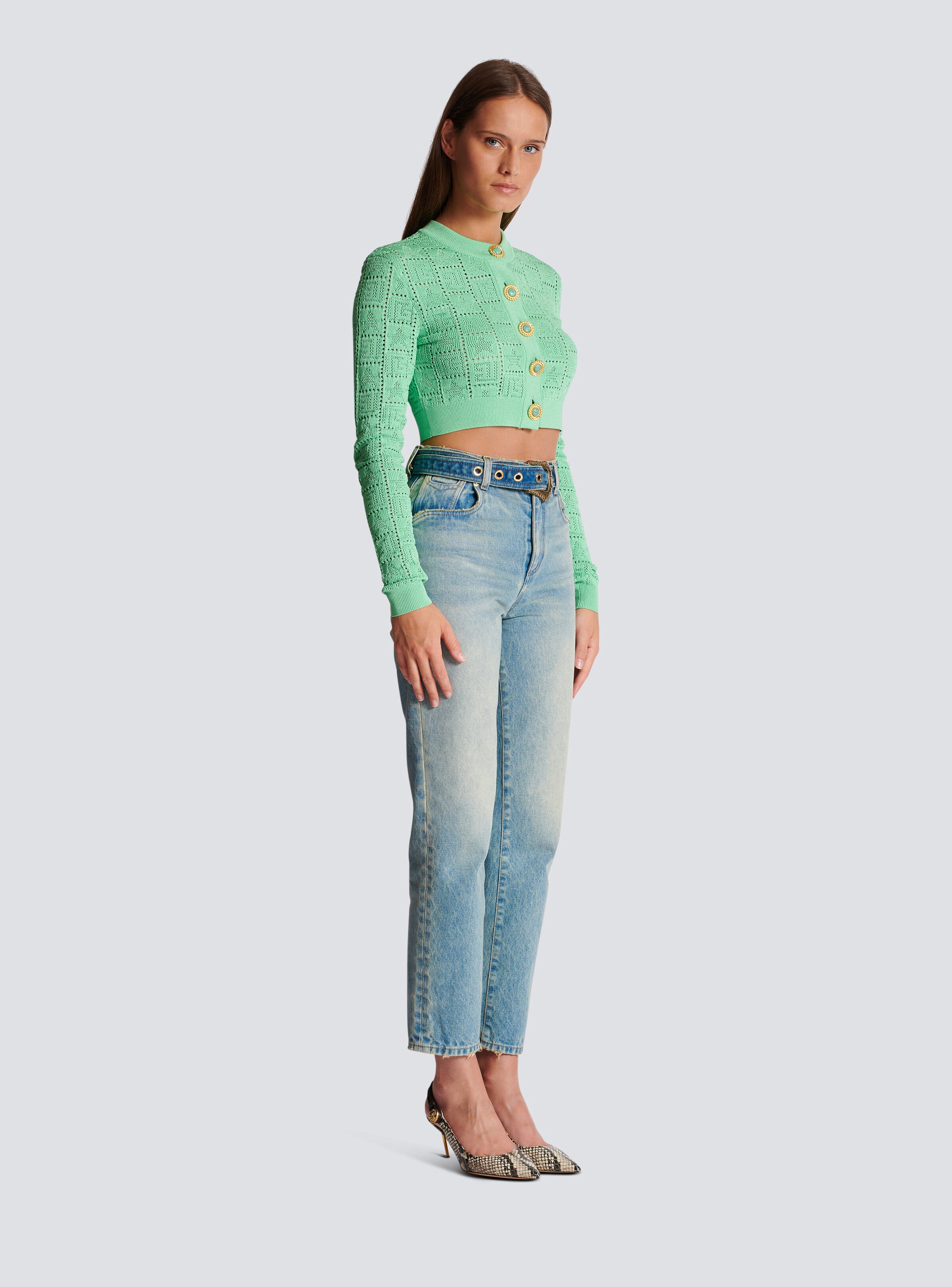 Balmain Classic belted jeans | REVERSIBLE