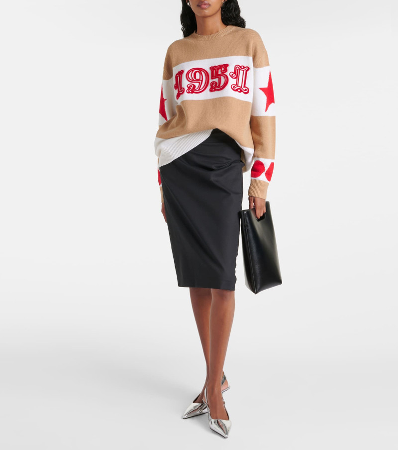 Max Mara Dirce striped wool and cashmere sweater outlook