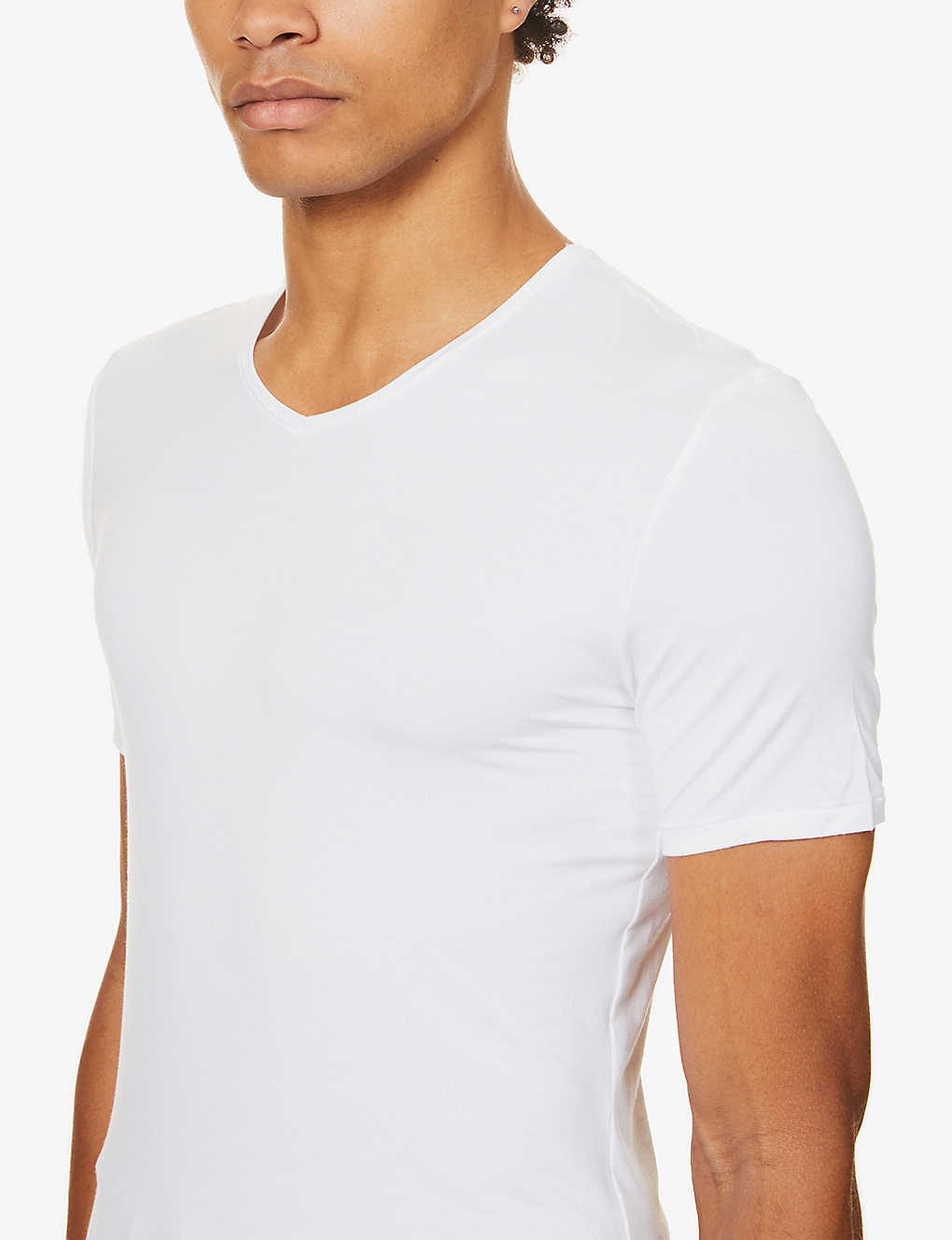 V-neck modal T-shirt - 5