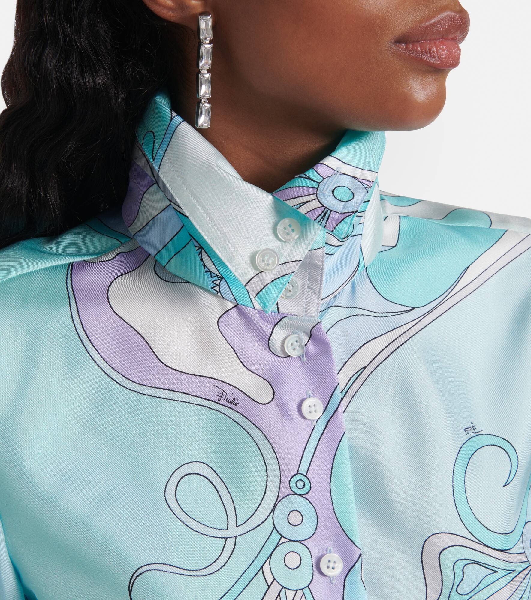Orchidee silk shirt - 4