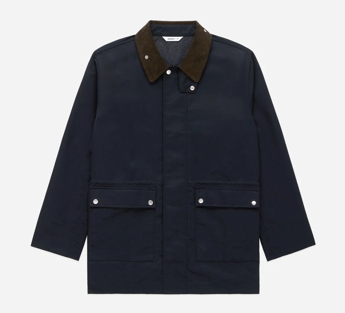 Country Jacket - Black Waxed Nylon - 1