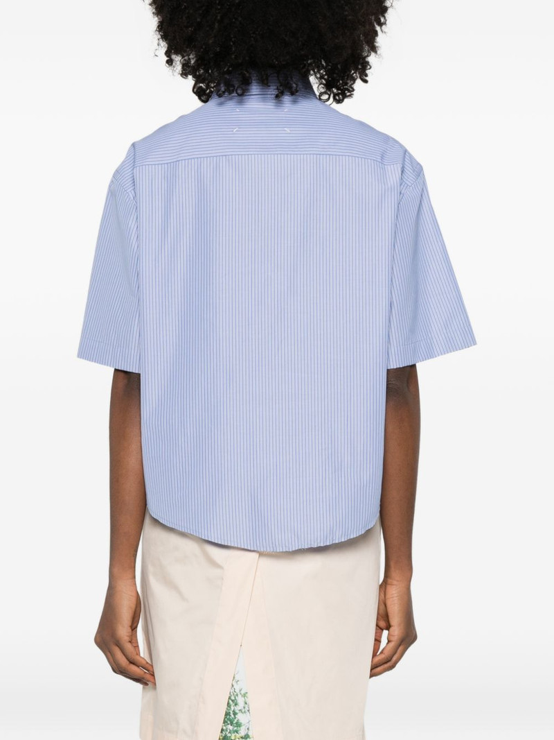striped-fastening shirt 4
