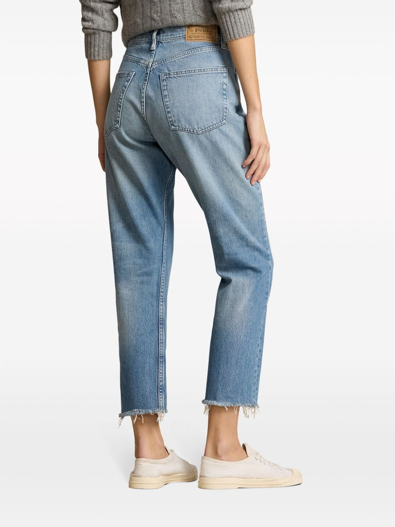 logo-tag high-rise cropped jeans 4