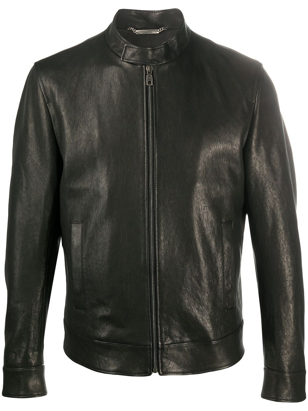 leather bomber jacket - 1