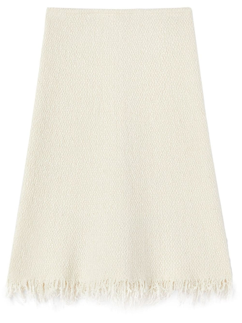 A-line frayed-detail skirt 1