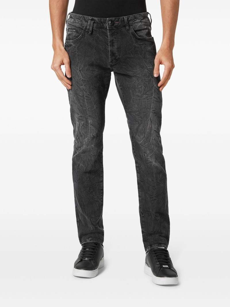 PHILIPP PLEIN Skull slim-cut jeans outlook