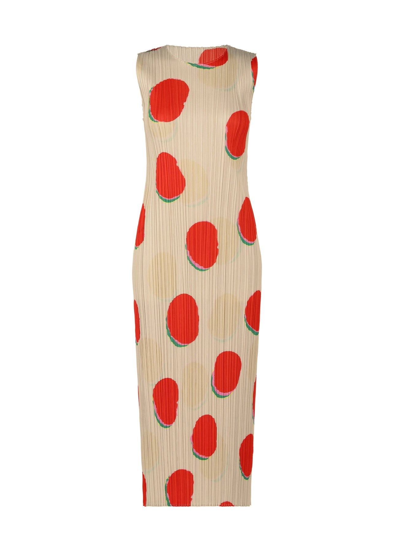 ワンピース PLEATS PLEASE dot pattern long dress Pleats Please Issey Miyake Polka dot pleated long dress
