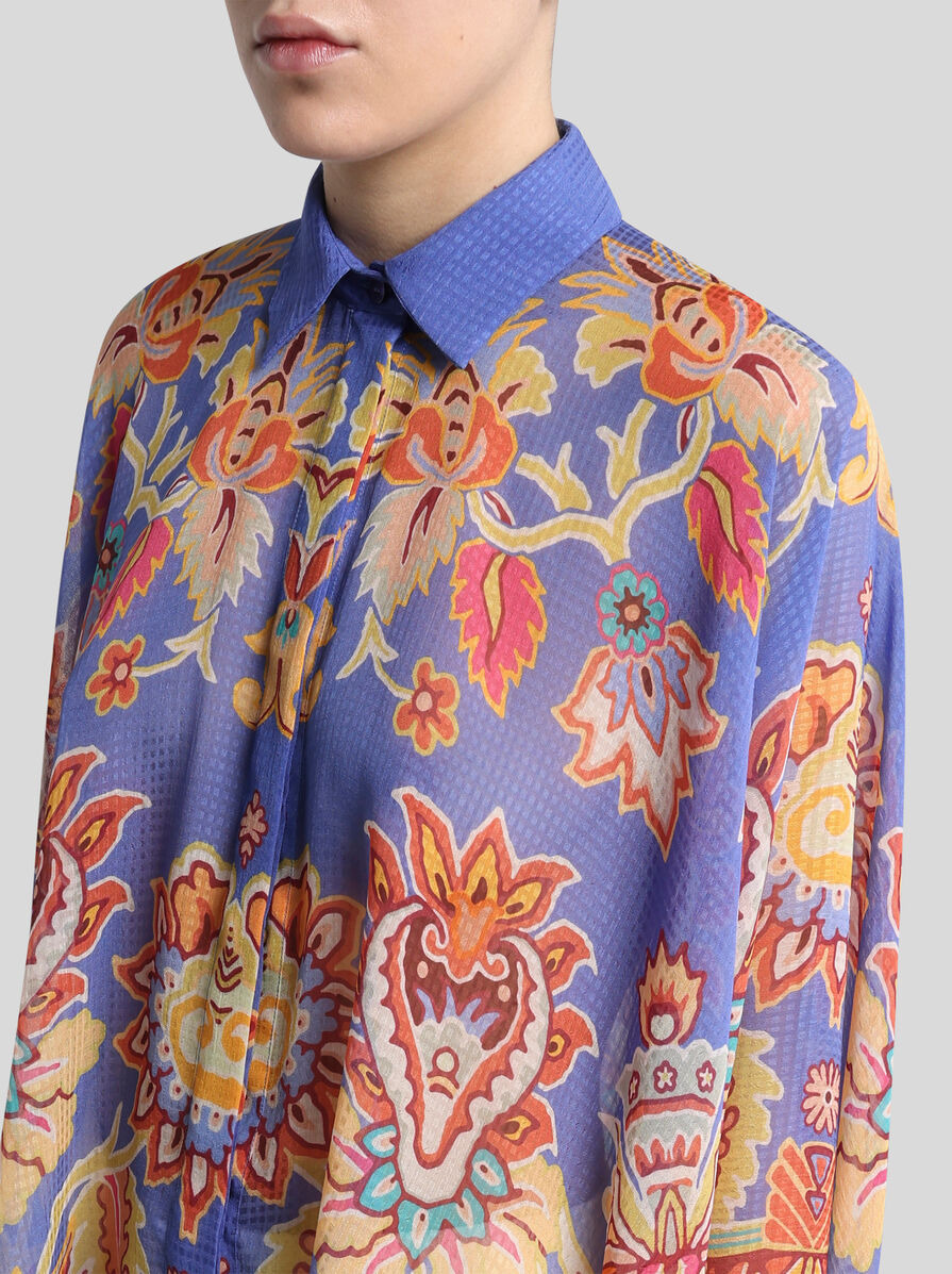 PONCHO SHIRT WITH PRINT - 2