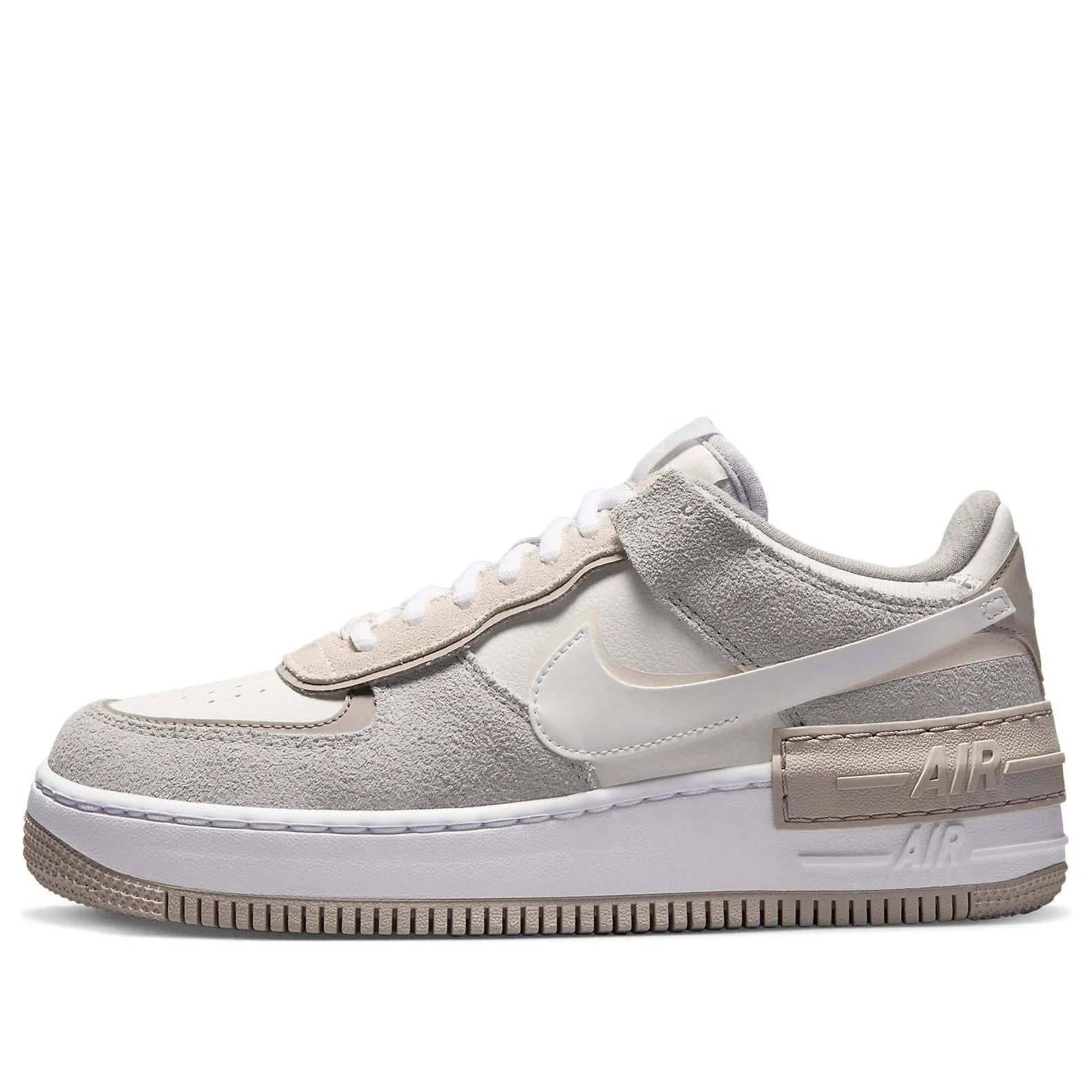 (WMNS) Nike Air Force 1 Shadow 'Grey Fleece' FB7172-111 - 1