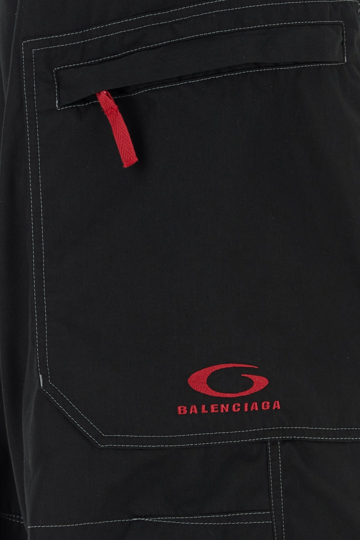 Black cotton cargo pant - 5