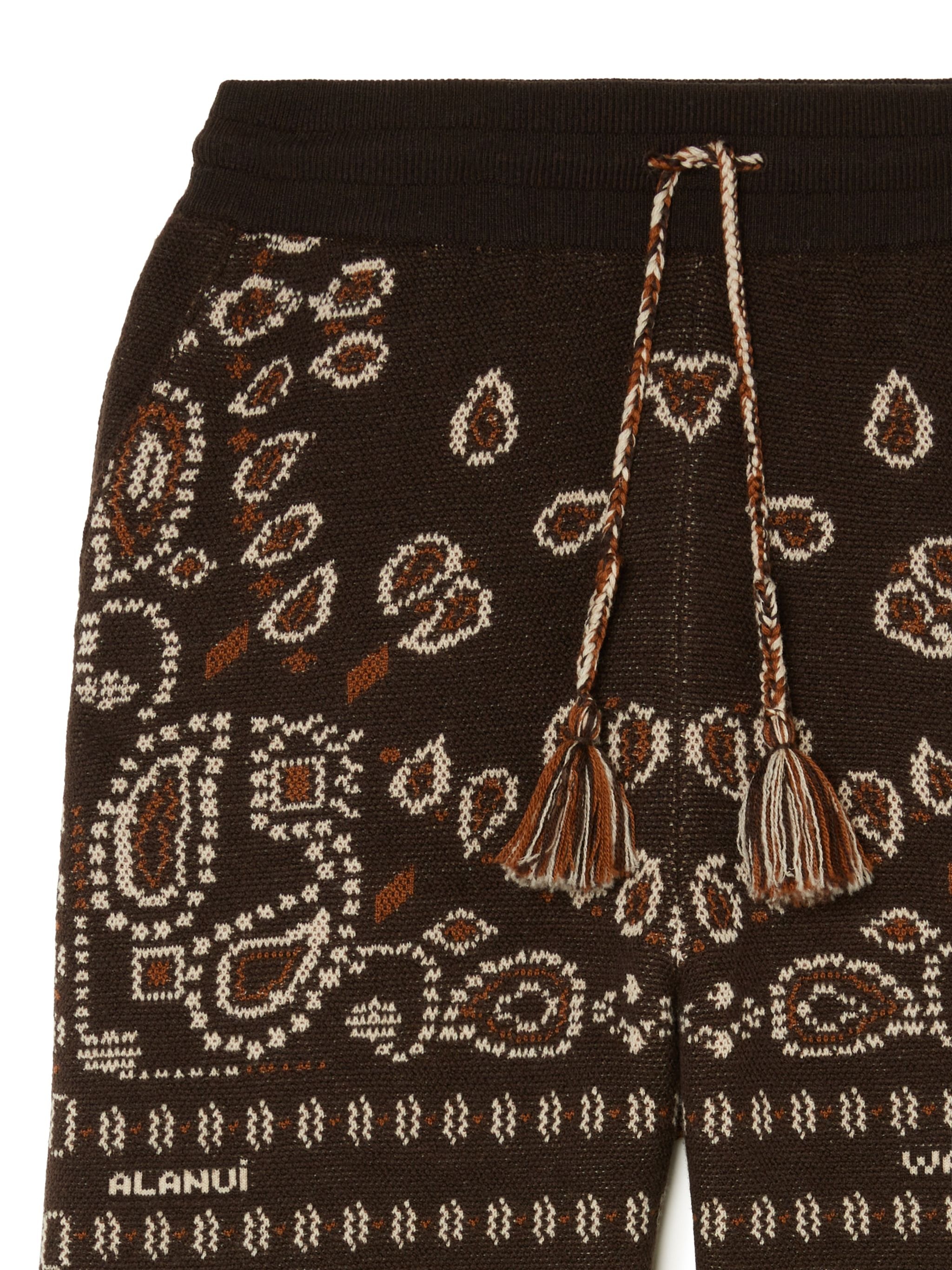 Bandana Piqué Jacquard Pants - 7