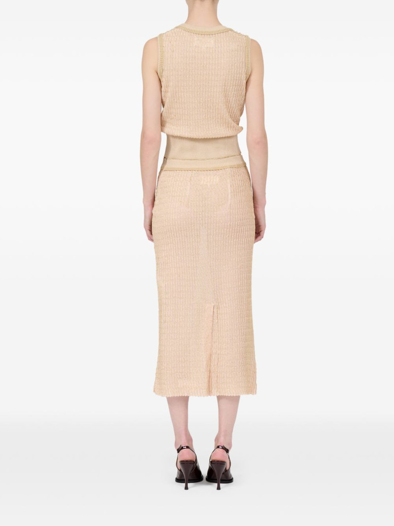 ribbed-knit midi skirt 4