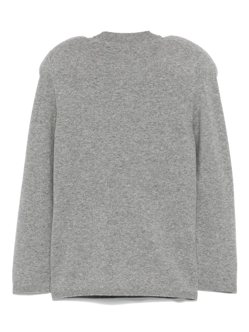 Comme Des Garçons padded-shoulder sweater outlook