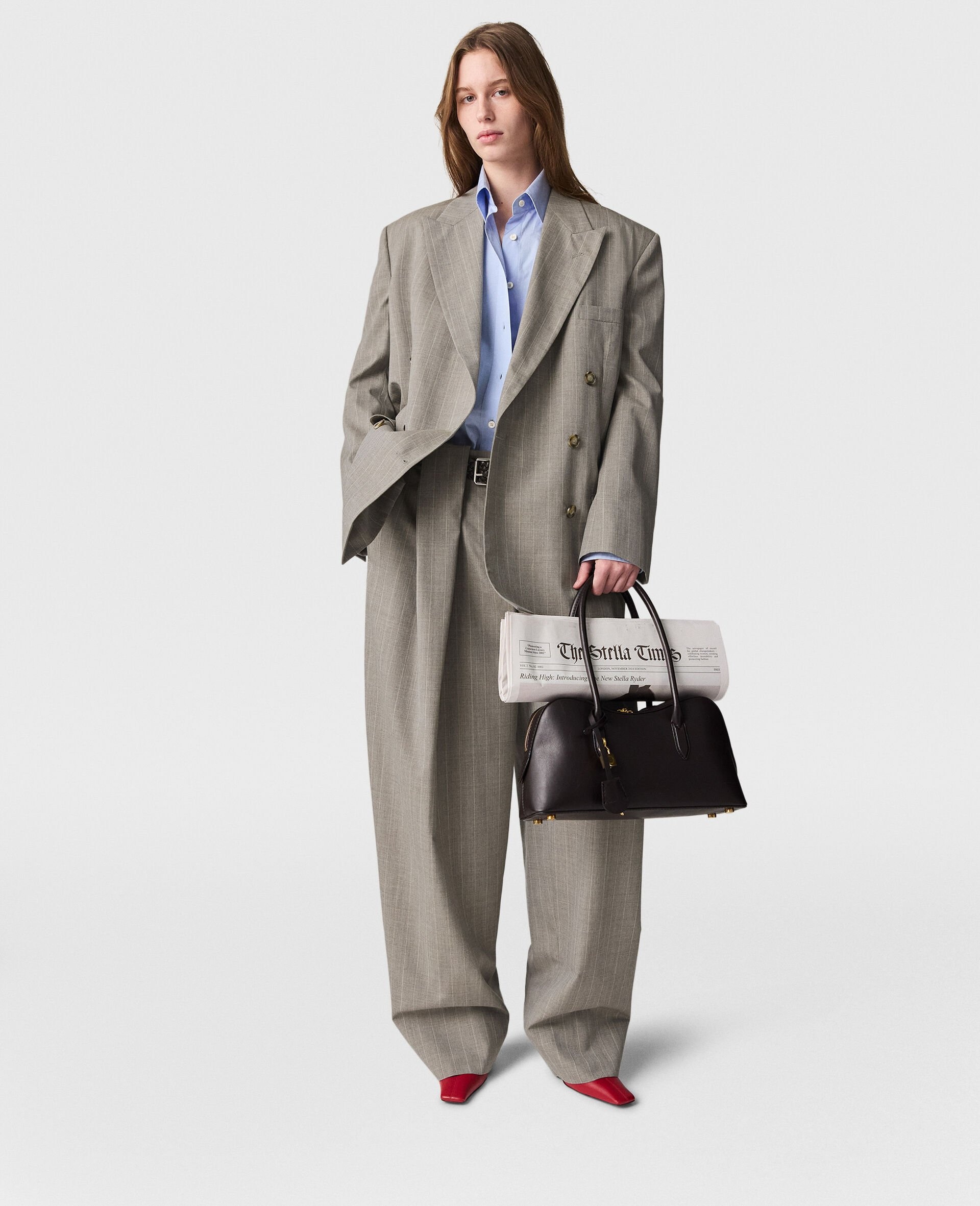 Oversized Double-Breasted Blazer - 7