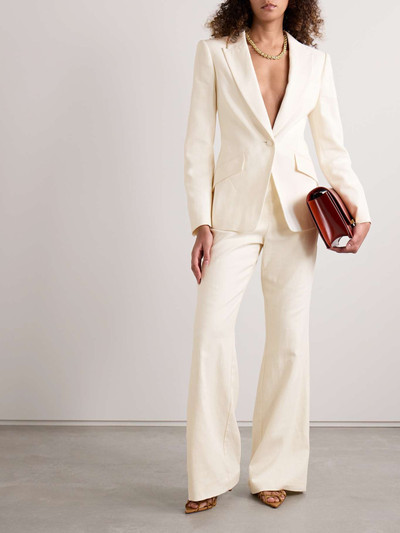 ROLAND MOURET Cotton and linen-blend twill blazer outlook