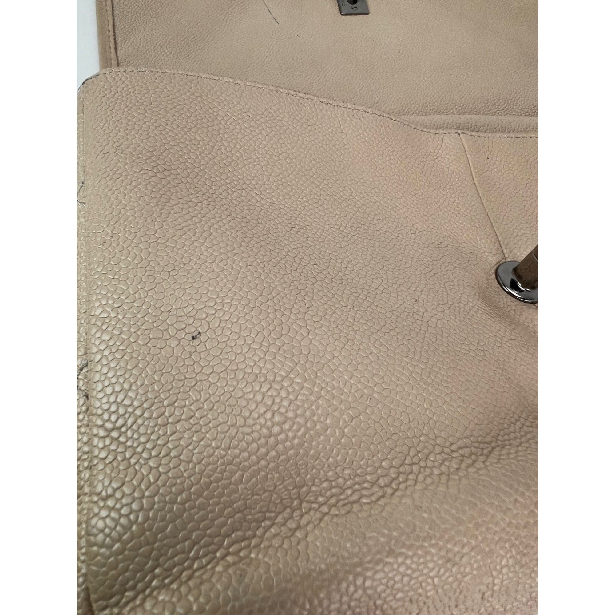 Chanel Grained leather Medium Natural Beauty Beige Flap Bag - 9