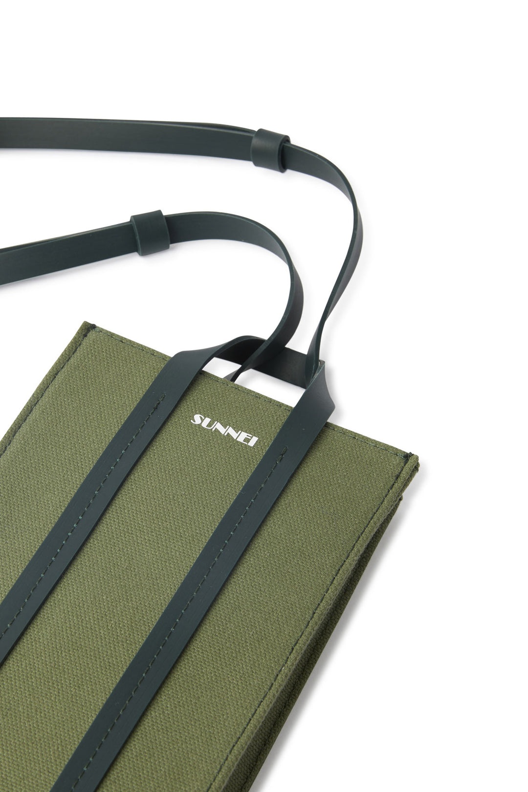 PARALLELEPIPEDO MICRO BAG / sage green & white 2