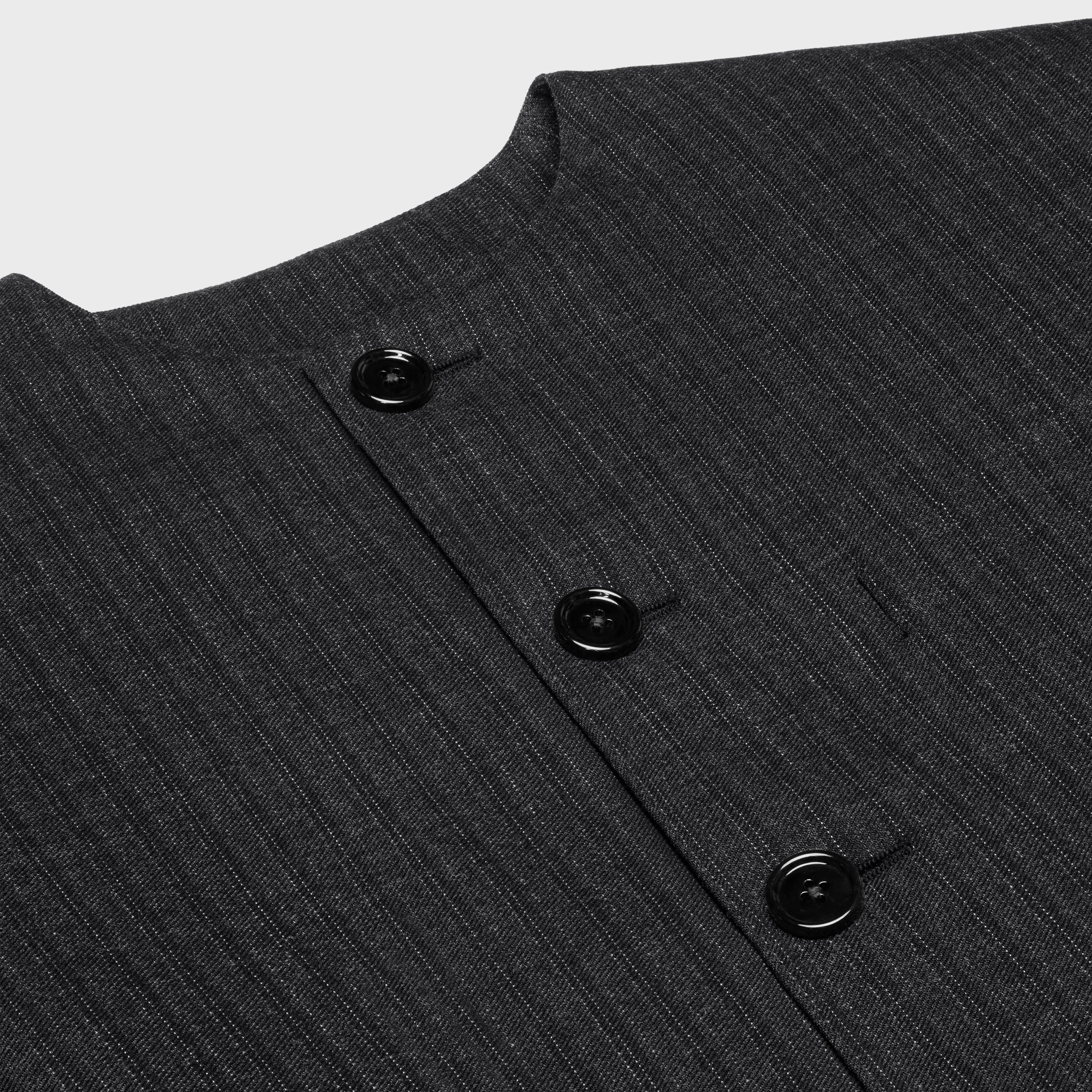 short mods jacket in wool gabardine - 3