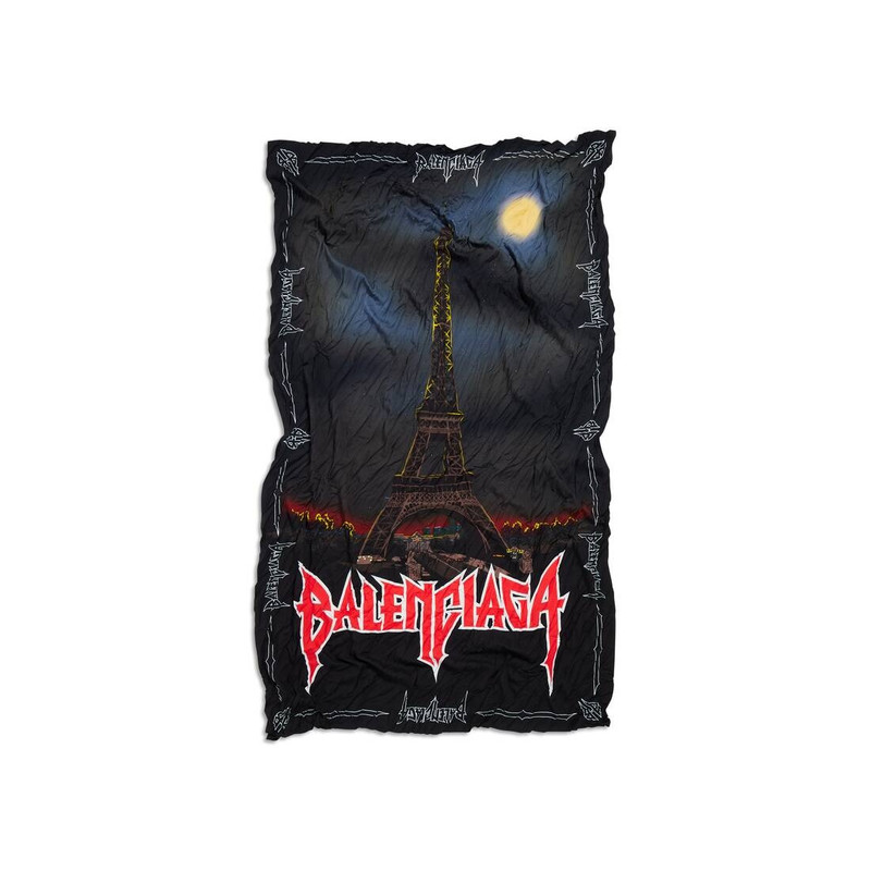 BALENCIAGA Paris Moon Stola in Black outlook