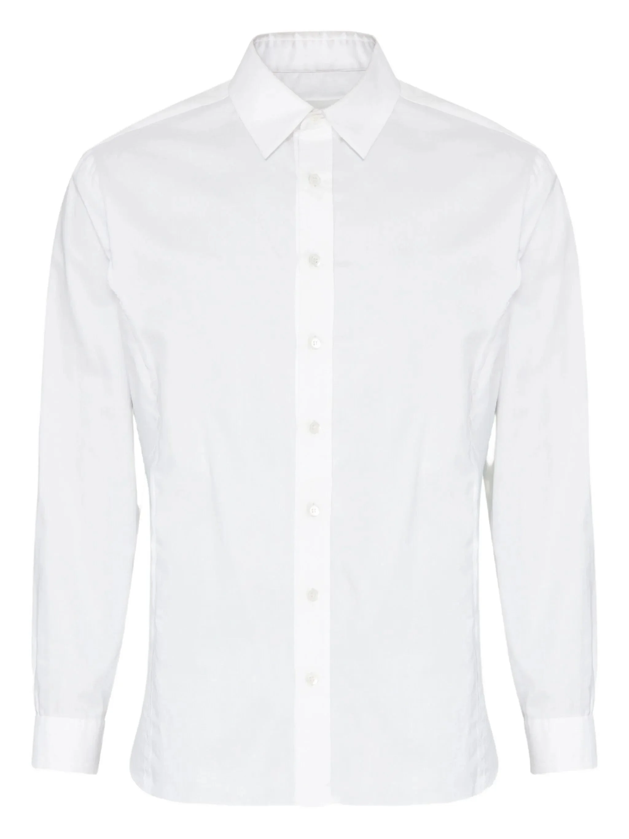 Maison Margiela Long-sleeved Frayed-hem Shirt - 1