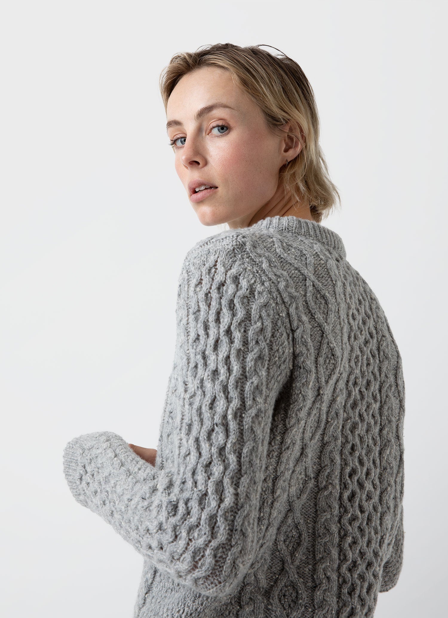 Edie Campbell Cable Jumper - 4