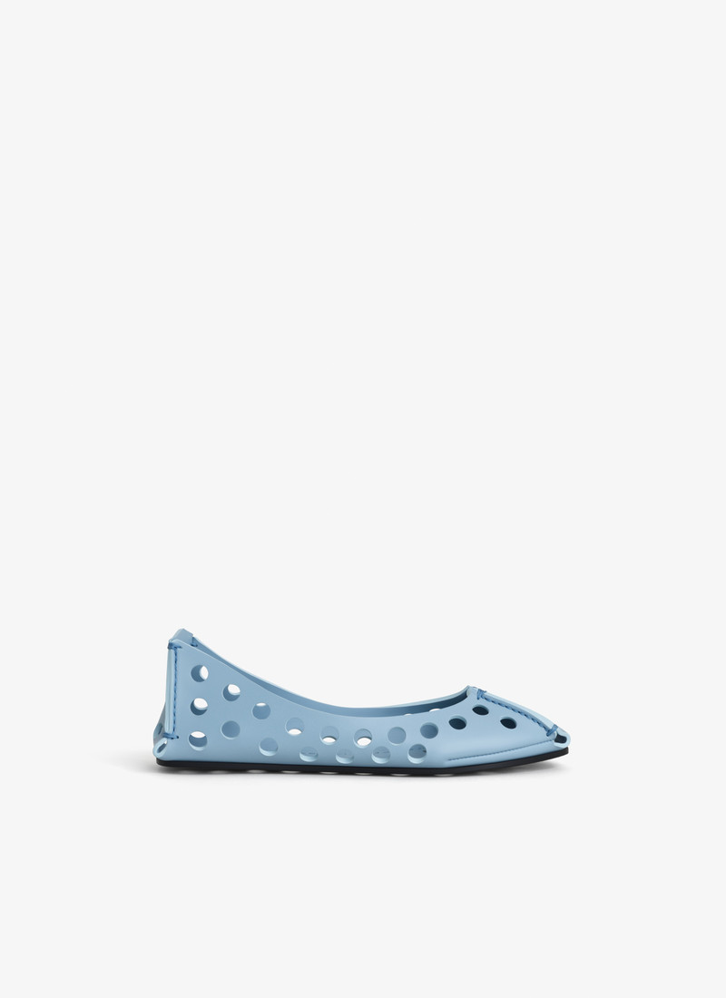 PERFO BALLET FLATS IN PERFORATED LEATHER - 1