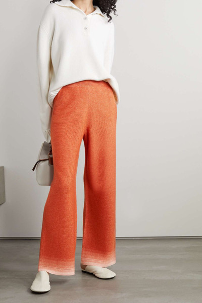 Loro Piana Vanderbilt cashmere and silk-blend wide-leg pants outlook