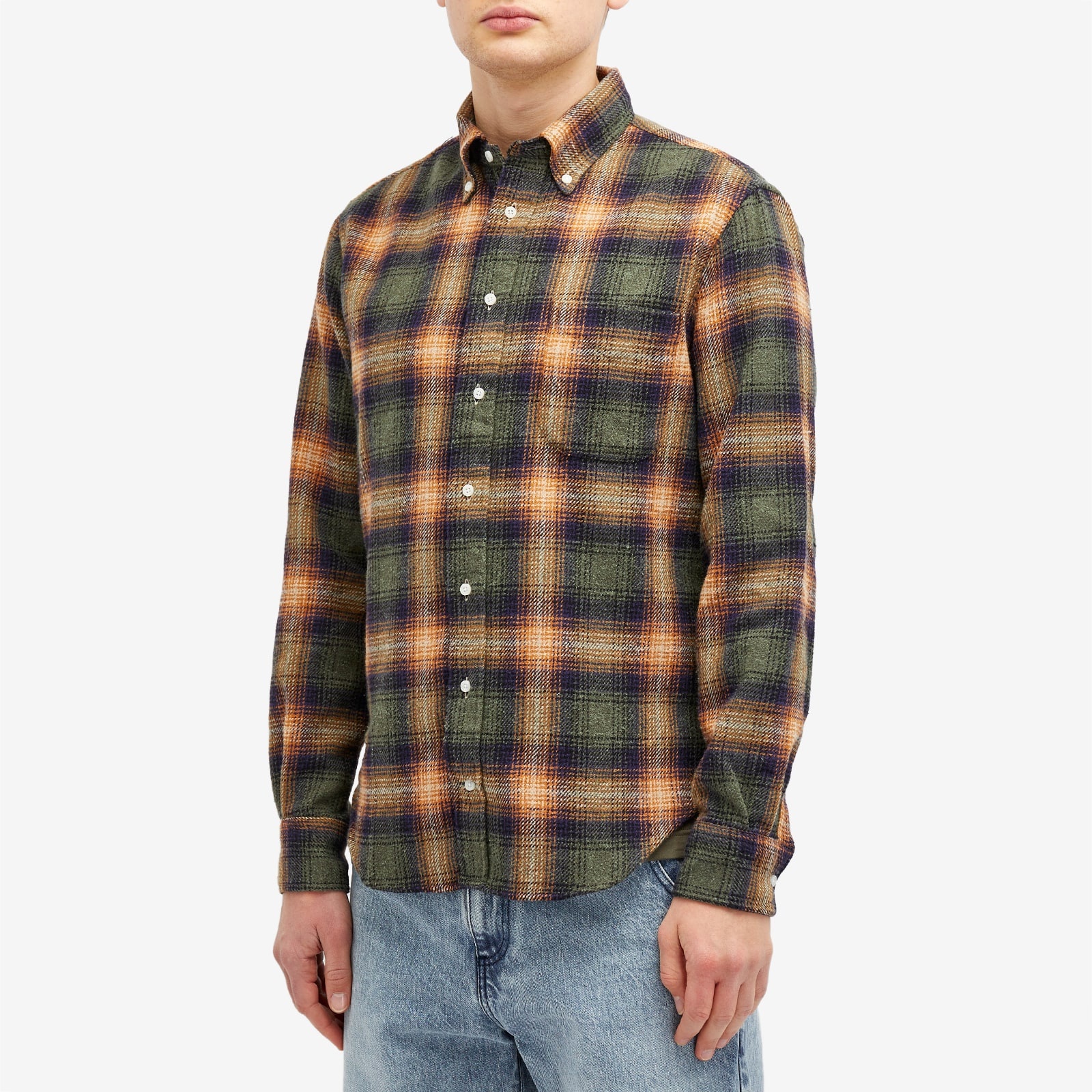 Gitman Vintage Button Down Recycled Brushed Melange Shirt - 2