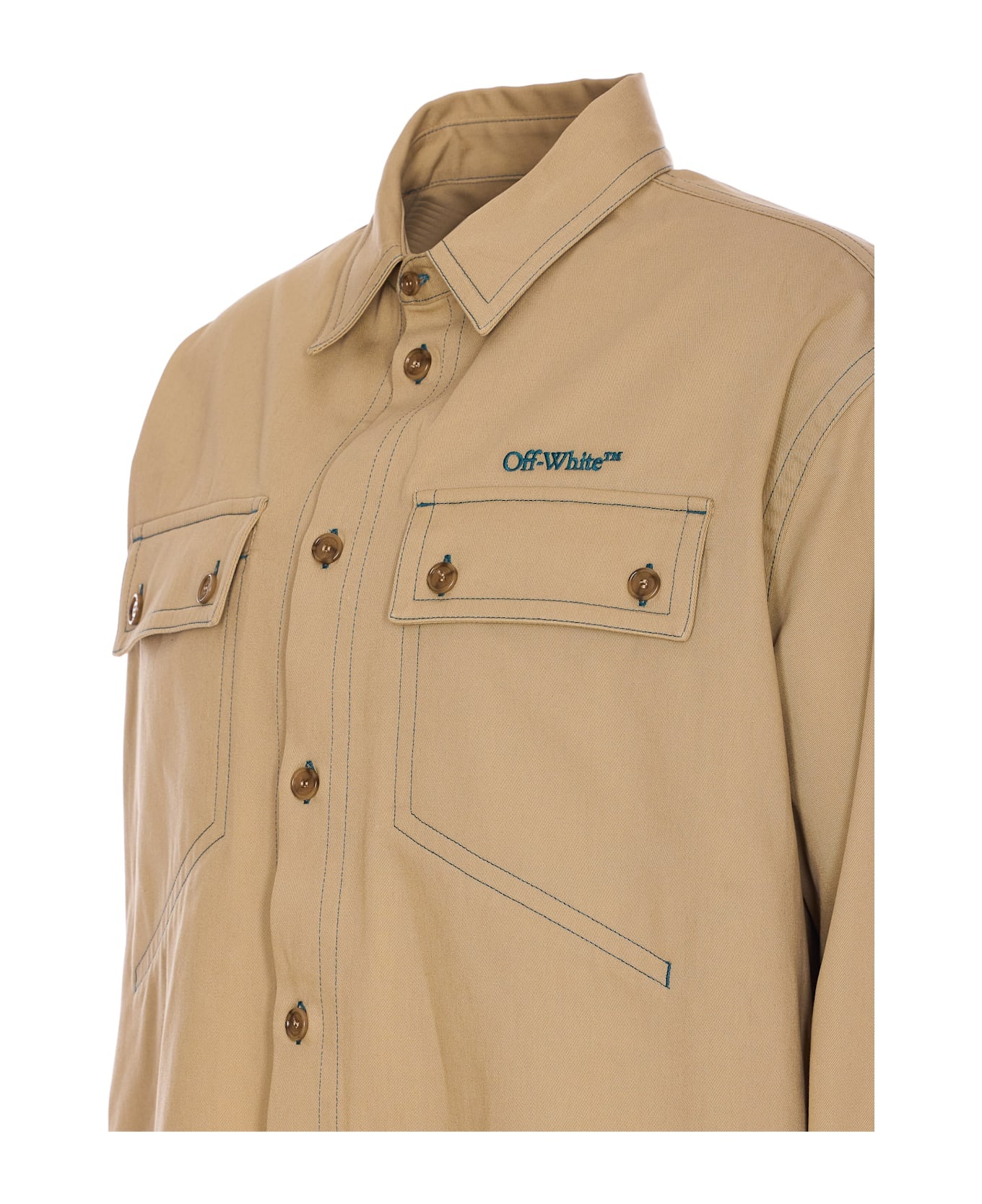Stitch Logo Military Overshirt - 3