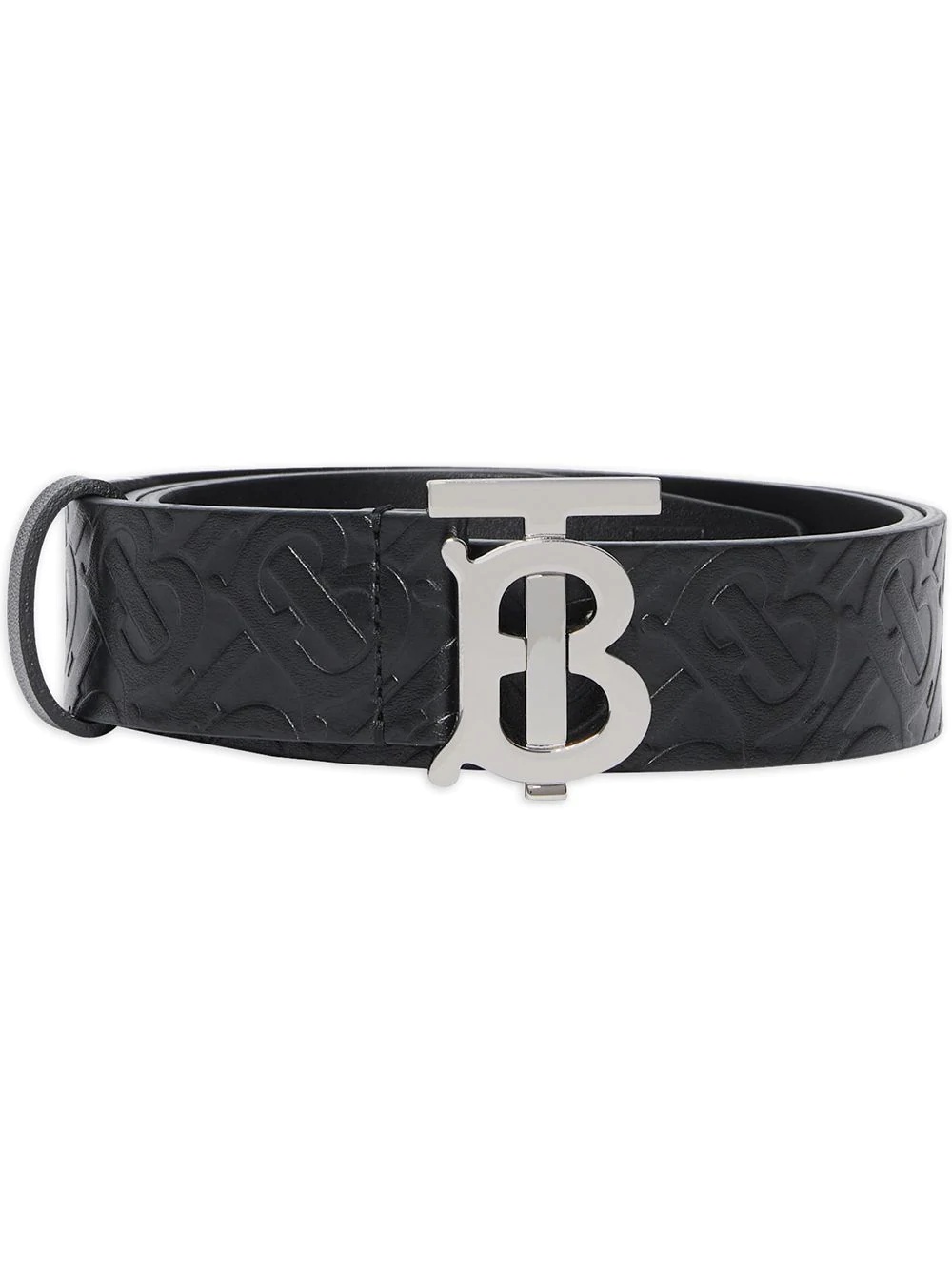 embossed monogram belt - 1