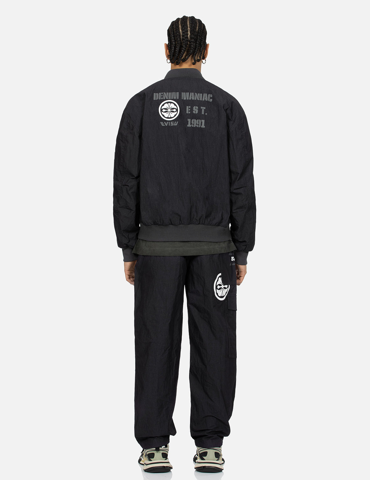 MULTI BRANDING PRINT AND EMBROIDERY LOOSE FIT BOMBER JACKET - 6
