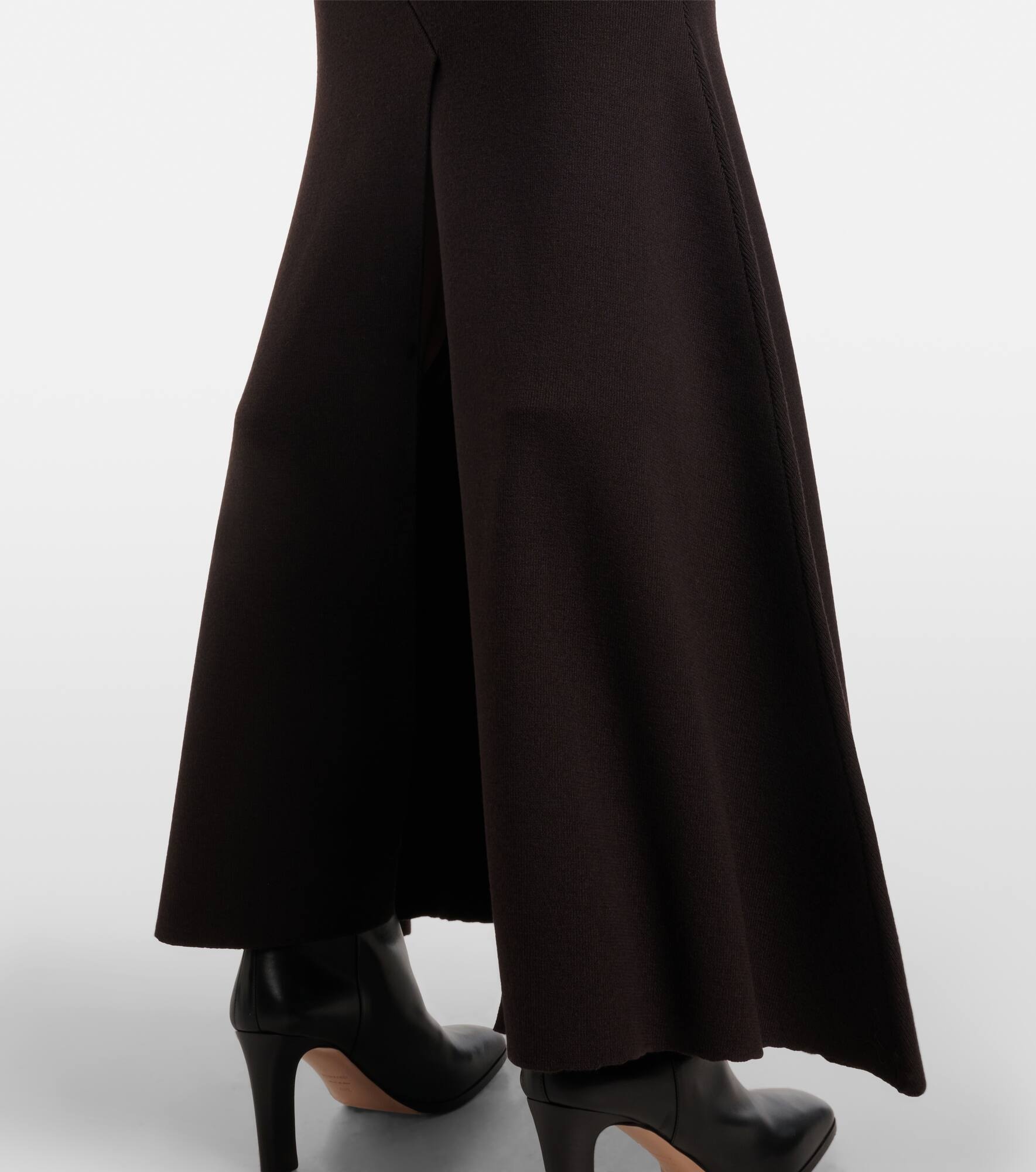 Turtleneck knitted wool-blend dress - 5