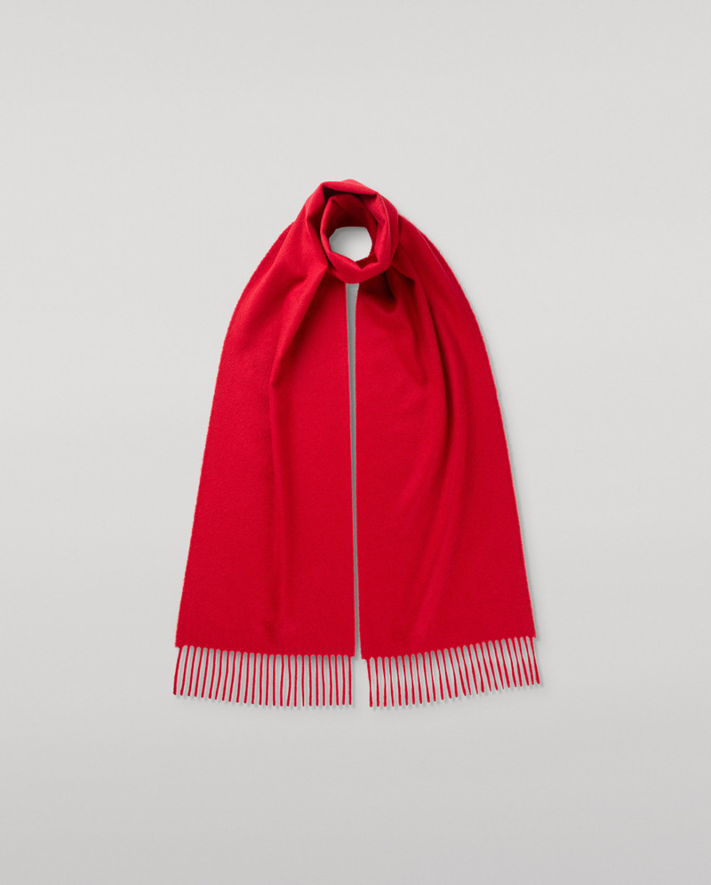 Red Cashmere Scarf 1